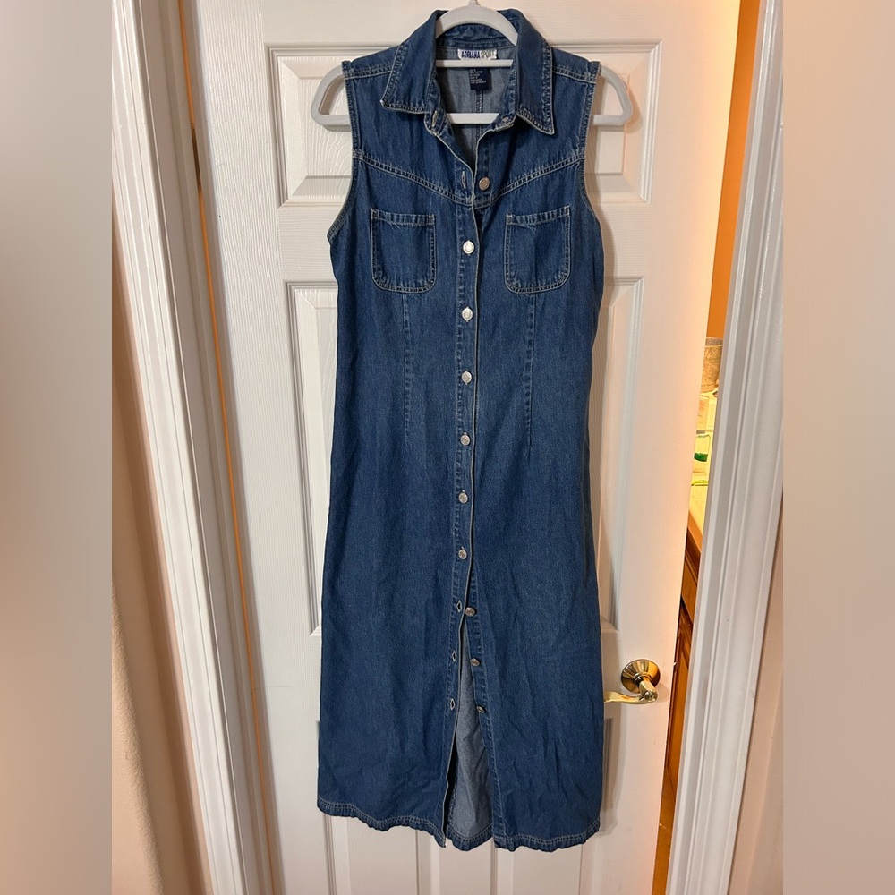 Vintage Adriana Sport Denim/Jean Dress Size Large